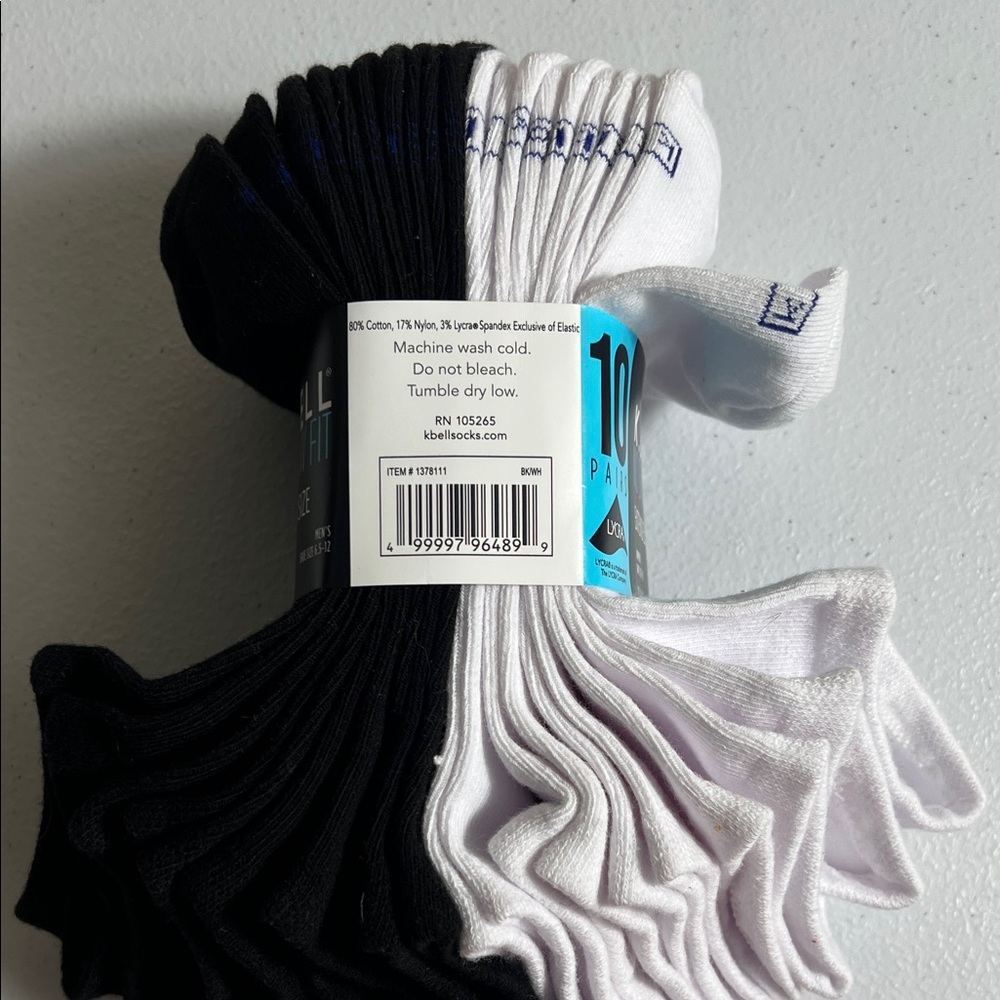 NWT K. bell no show fit extended size women 8-12 10 pairs